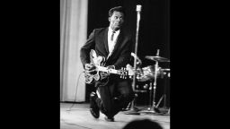 Chuck Berry performs in 1966.