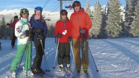 Gorsuch and his family on the ski slopes. Gorsuch is an avid skier, fly fisherman and hiker.