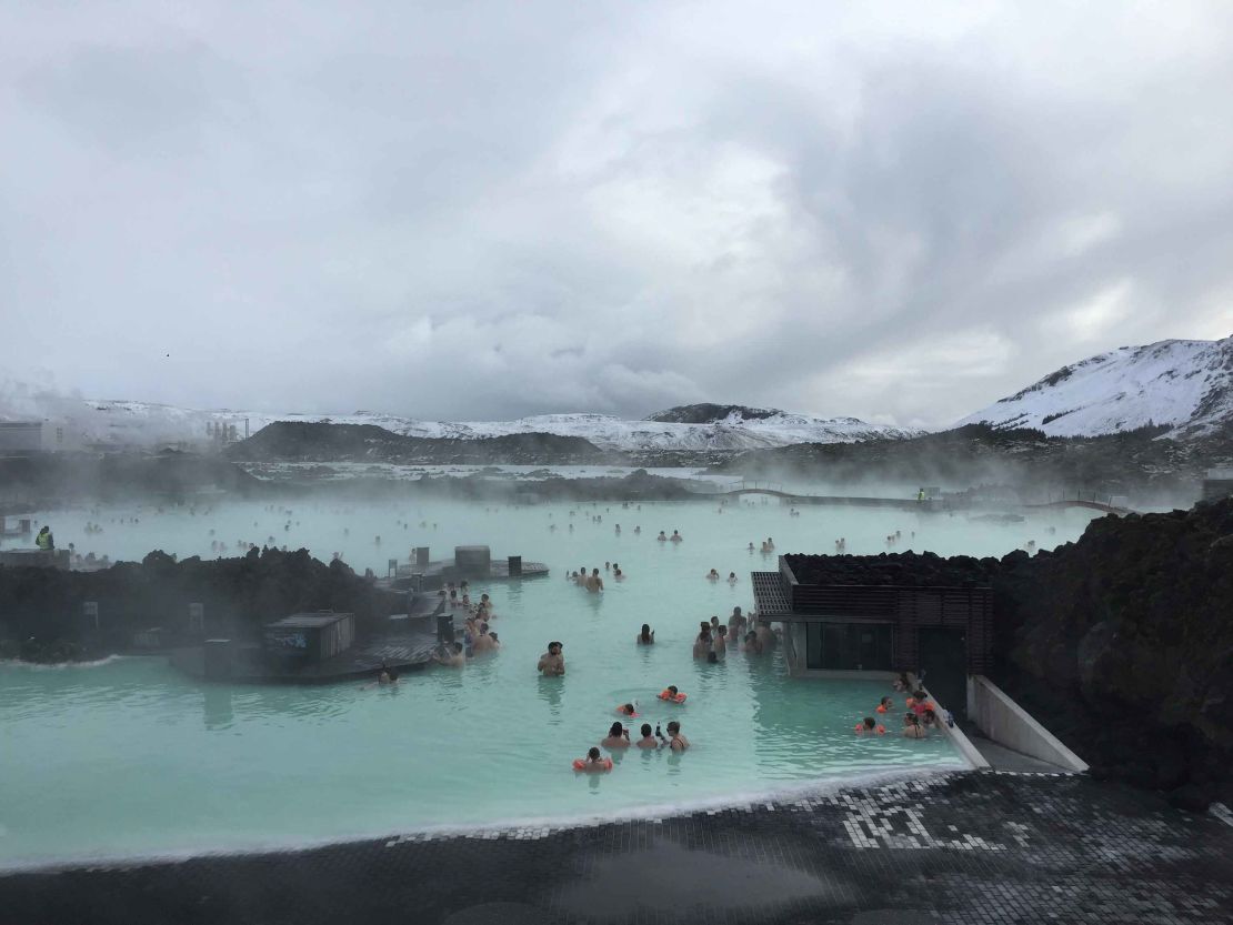 Tourists gather at the well-known Blue Lagoon, while locals are more likely to be found in a local neighborhood pool.