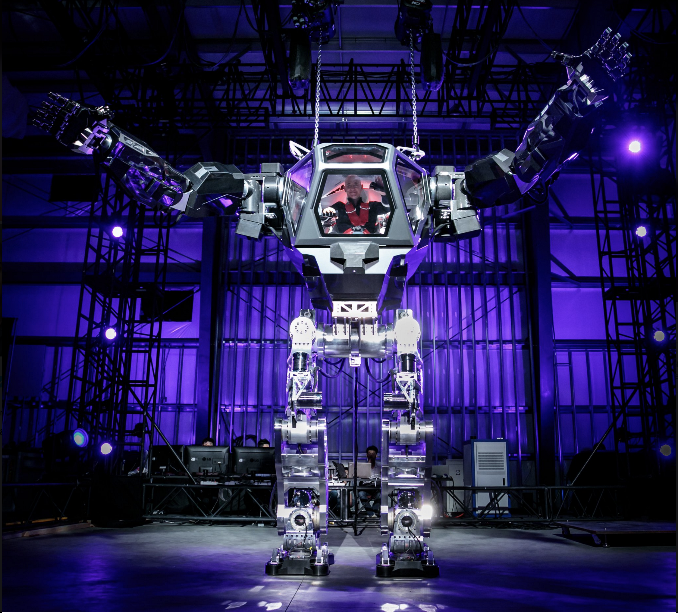 See Jeff Bezos test the giant robot of your nightmares