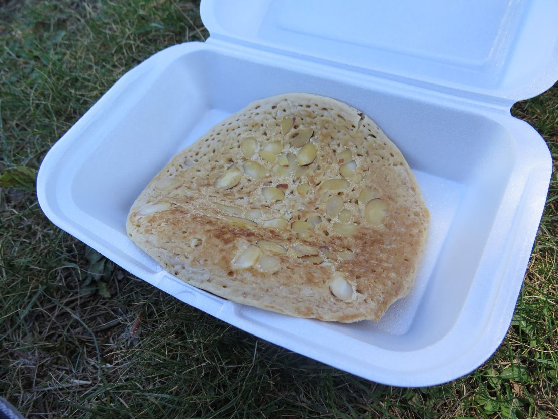 A delicious Burmese pancake.