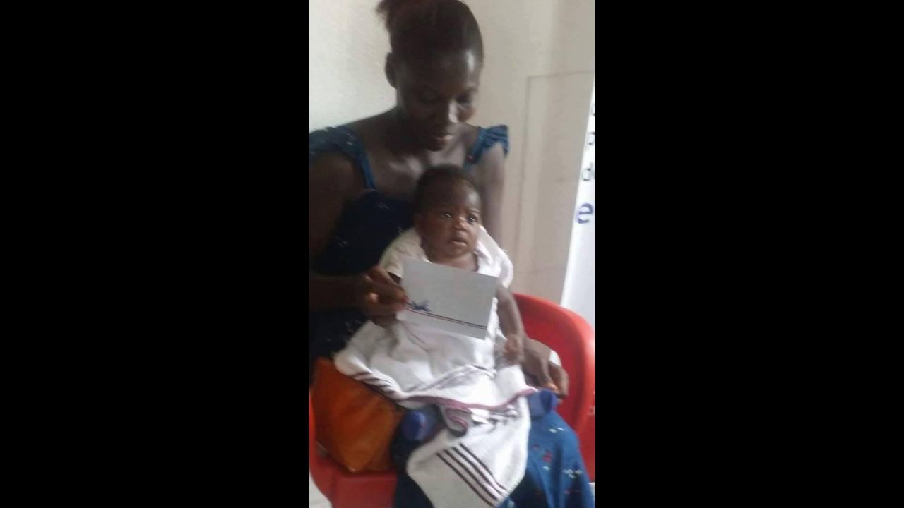 Dominique and her birth mother.