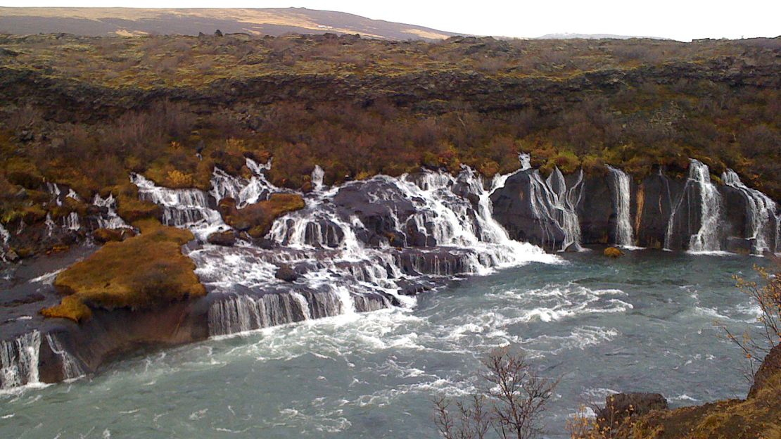 Hraunfossar: Lava field + waterfall = wow!