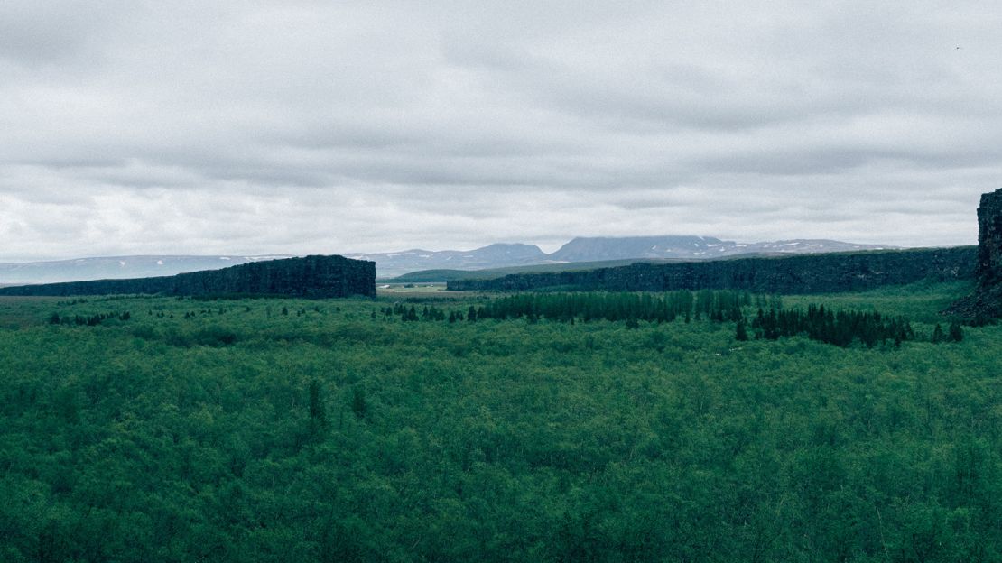 Ásbyrgi: Either formed by Ice Age glacial flooding or Odin's horse. 