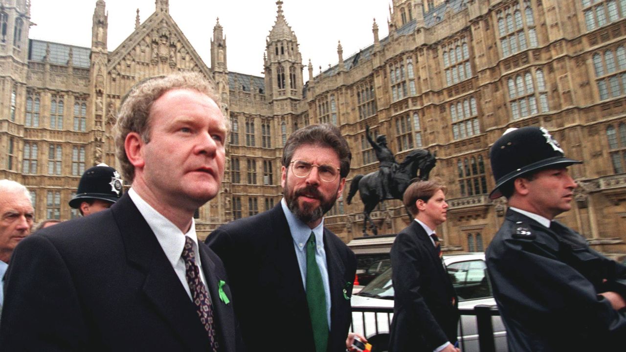 McGuinness and Adams were hugely influential the Northern Ireland peace process.