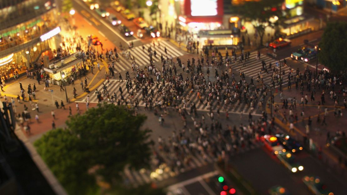 Crossing the street is no easy feat in Tokyo.