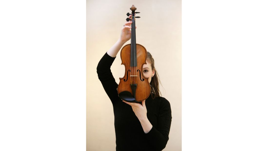 "The Penny" Stradivari violin (held here by Royal Philharmonic Orchestra violinist Tamsin Waley-Cohen) sold for $1.2 million at a 2008 Christie's auction in London. 