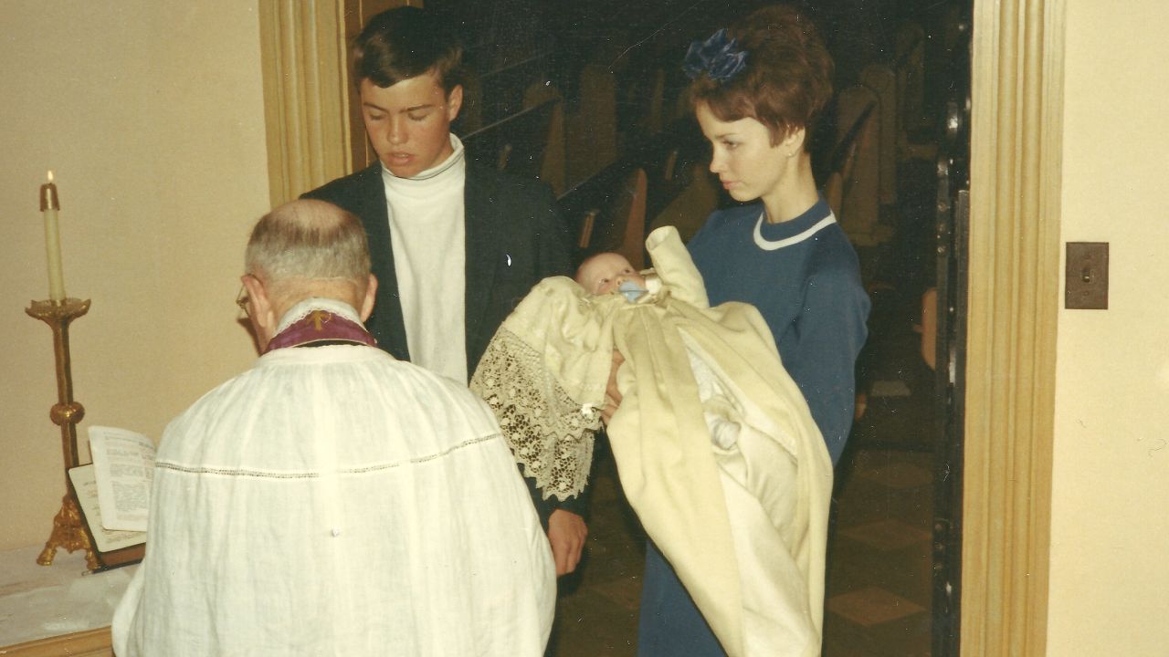 Gorsuch was born August 29, 1967, in Denver. Here, his aunt holds him at his baptism.