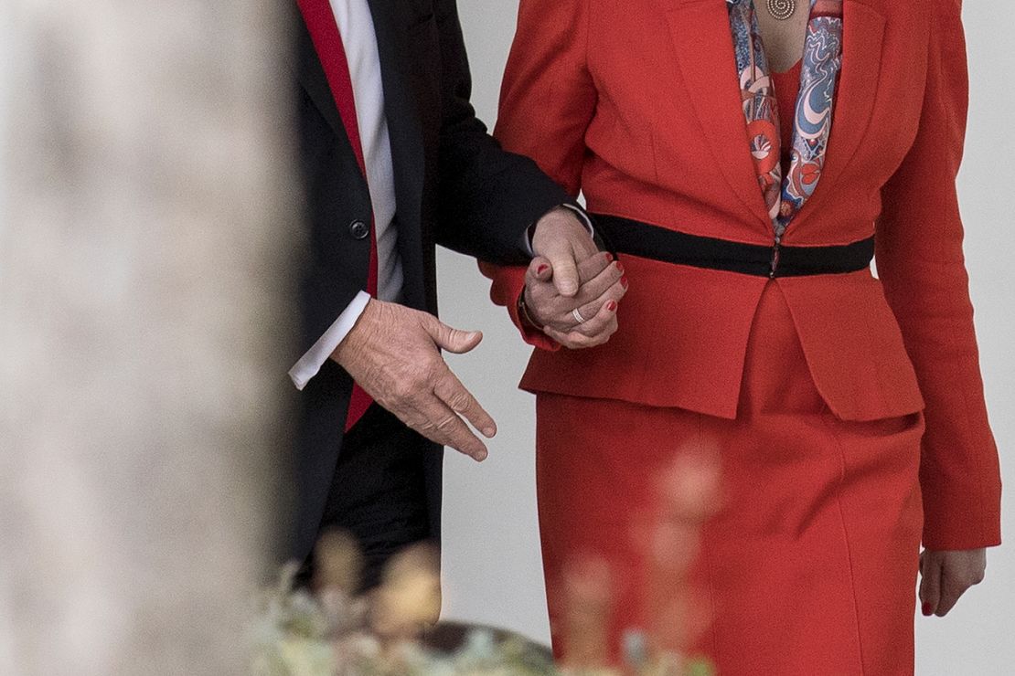 Trump-May handhold II