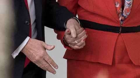 Trump-May handhold II