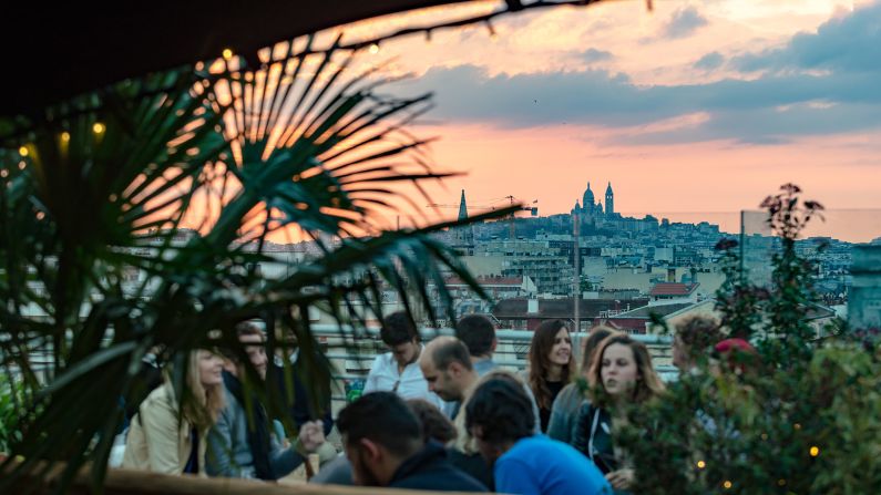 <strong>Le Perchoir: </strong>With<strong> </strong>an eye-catching view of the Sacré-Coeur Basilica, it's little surprise that Le Perchoir's rooftop bar is a favorite hangout spot in the city during spring. The restaurant downstairs serves dishes with seasonal products.