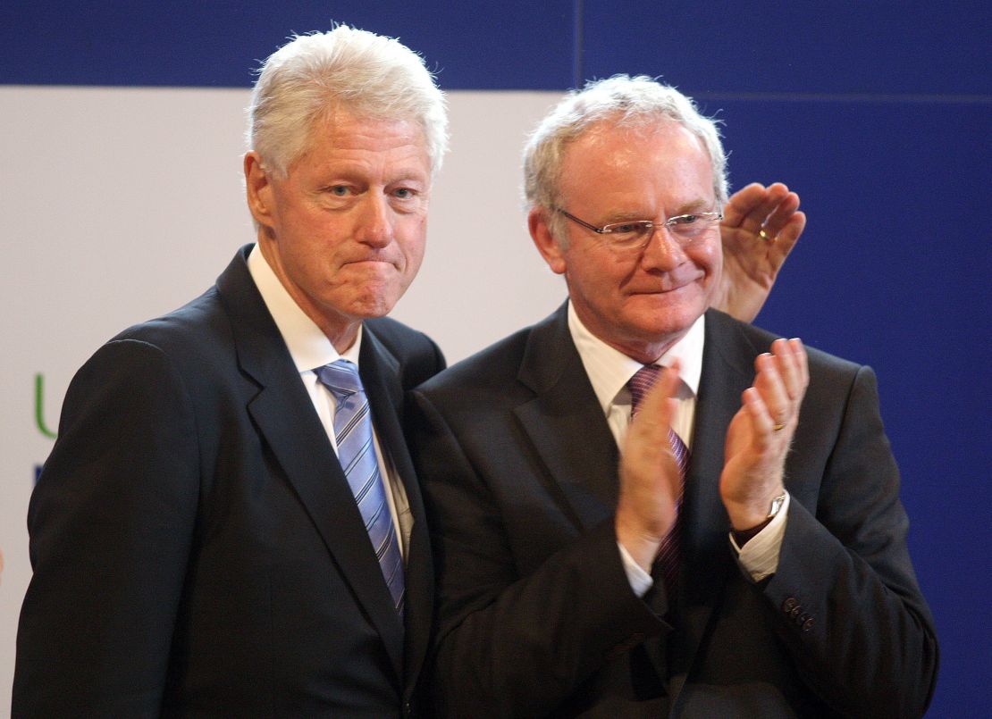 Both Bill and Hillary Clinton worked with McGuinness during their careers.