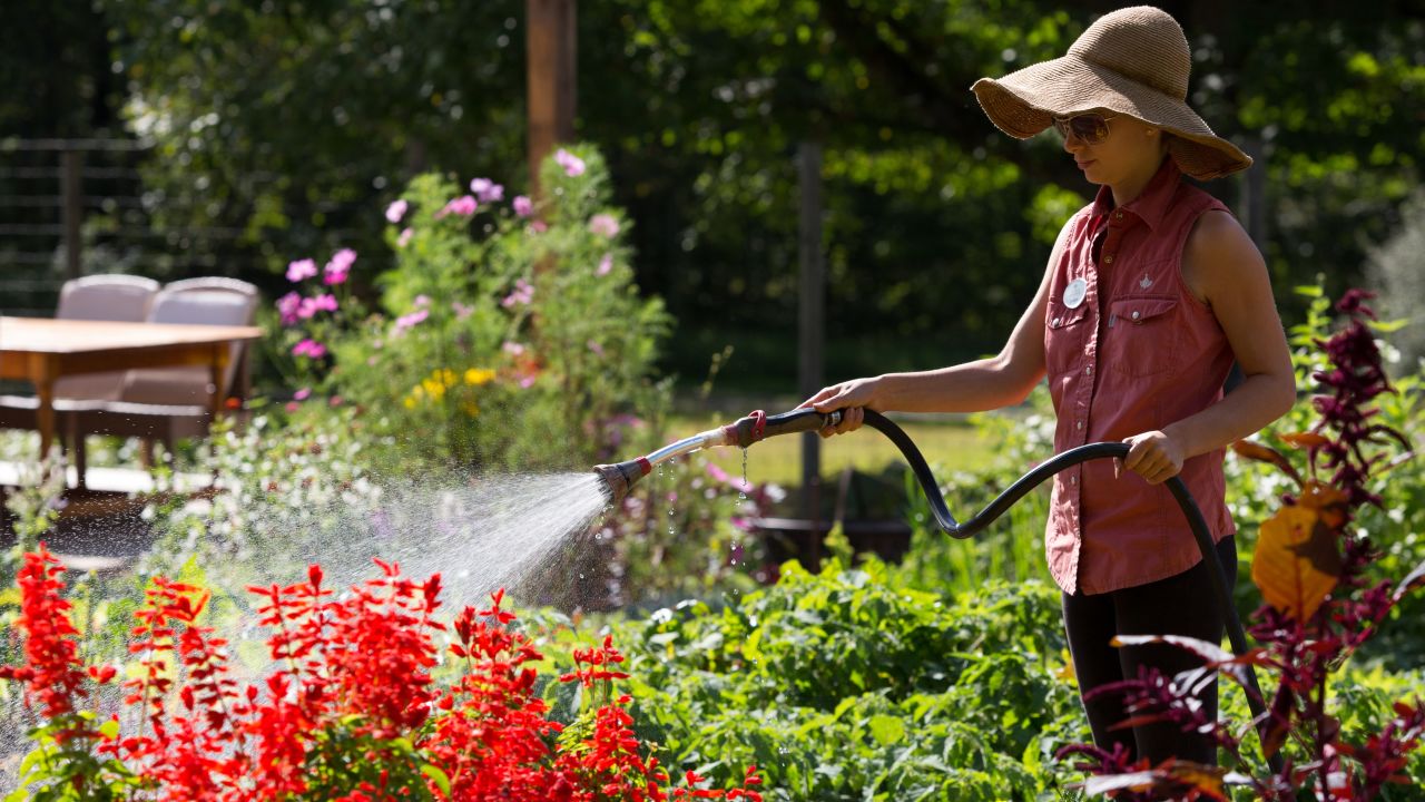<strong>Farm-to-table hotels. </strong>These resorts don't just feed their customers locally grown food. They actually grow and raise some of the food at their own farms, most of which are on site. The Lodge at Woodloch in Pennsylvania has a gardening team, including Jessica Castellano, seen here watering the farm's flowers.
