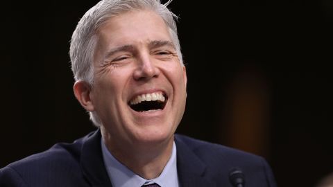 WASHINGTON, DC - MARCH 21: Judge Neil Gorsuch testifies during the second day of his Supreme Court confirmation hearing before the Senate Judiciary Committee in the Hart Senate Office Building on Capitol Hill March 20, 2017 in Washington, DC. Gorsuch was nominated by President Donald Trump to fill the vacancy left on the court by the February 2016 death of Associate Justice Antonin Scalia. (Photo by Chip Somodevilla/Getty Images)