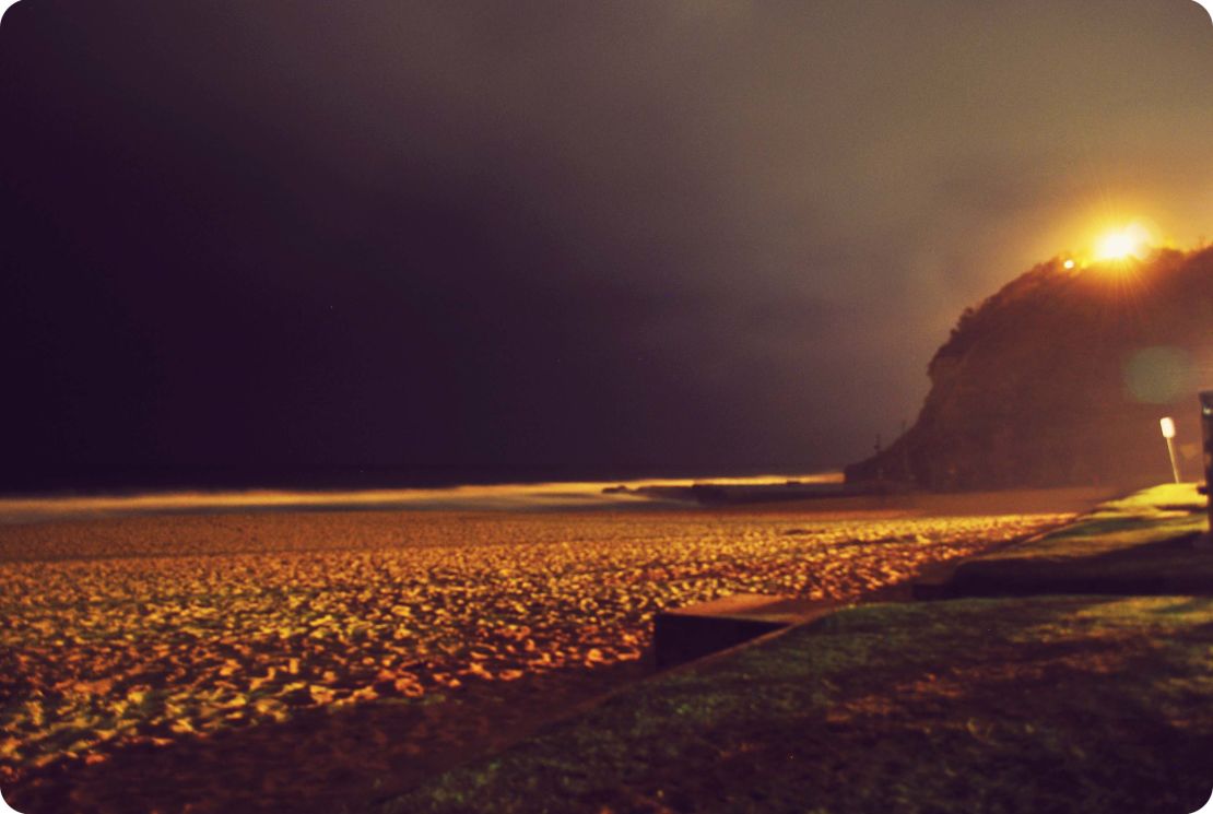 Scenic Bigola Beach looks stunning at sunset.