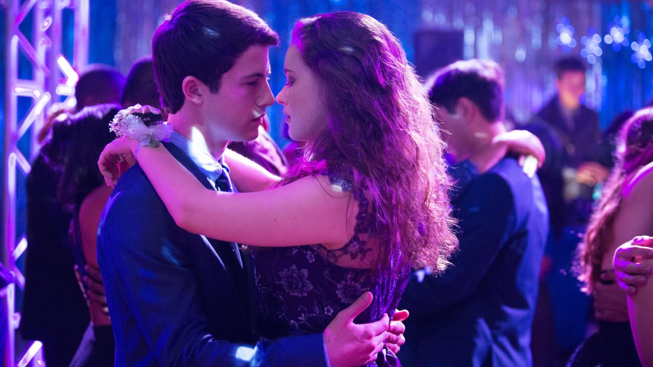 Dylan Minnette and Katherine Langford in Netflix's '13 Reasons Why'
