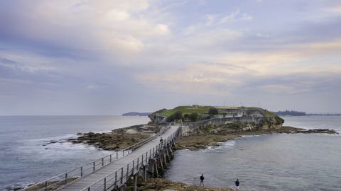 The mysterious Bare Island, site of "Mission Impossible 2."