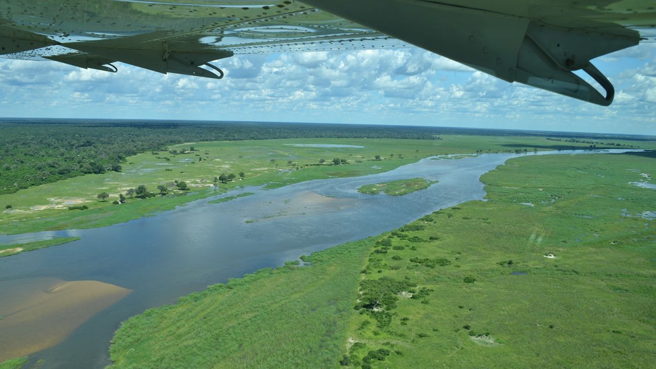 <strong>A bird's eye view of the waterways: </strong>Fly-in trips provide stunning aerial views of the myriad waterways that make up Namibia's Four Rivers region and the greater Okavango Delta area. <br />