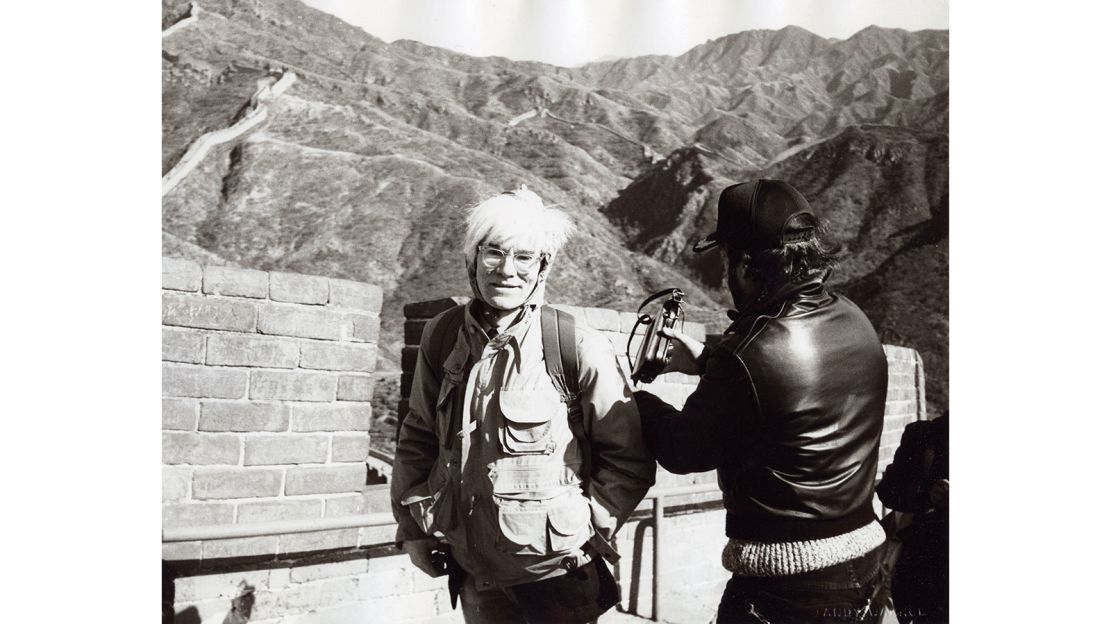 "Andy Warhol at the Great Wall of China," by Andy Warhol, 1982