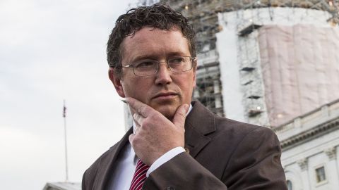 Rep. Thomas Massie (R-KY) in Washington in 2015. (Photo by Drew Angerer/Getty Images)