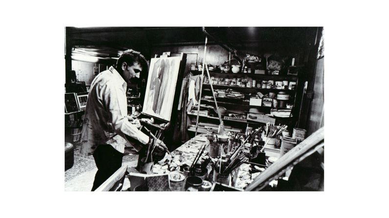 In 2011, the children of Armenian-Lebanese artist Paul Guiragossian (pictured here in studio in 1970) started the <a href="index.php?page=&url=http%3A%2F%2Fwww.paulguiragossian.com%2F" target="_blank" target="_blank">Paul Guiragossian Foundation</a> to authenticate and archive the prolific artist's work.