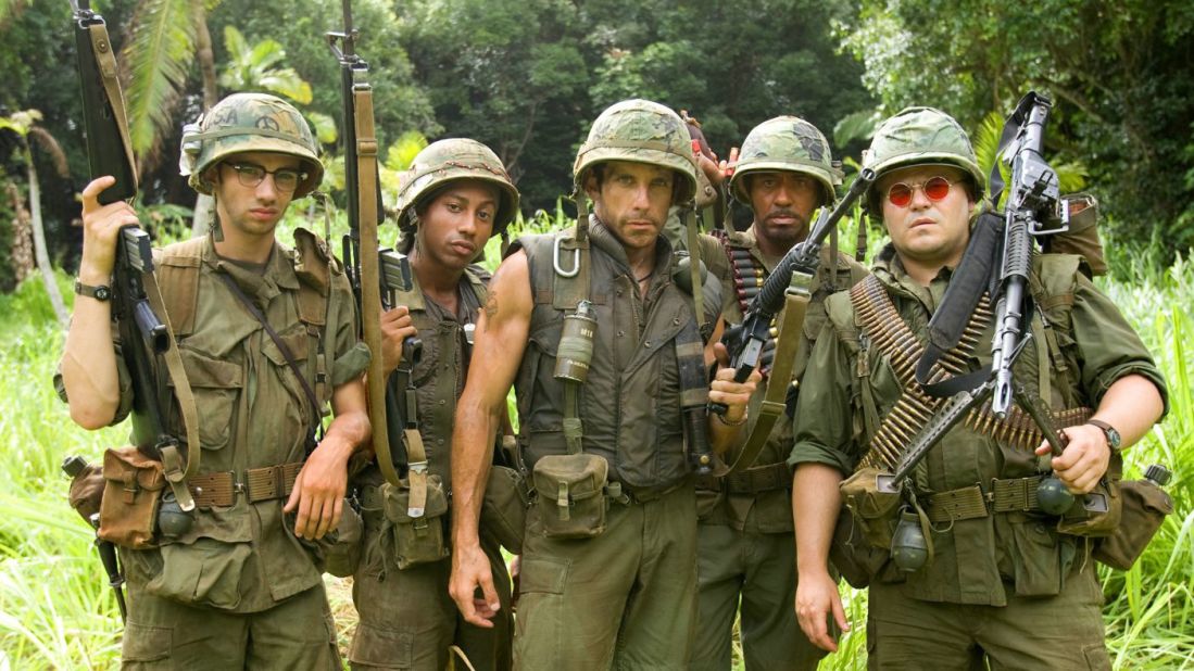 <strong>"Tropic Thunder": </strong>A group of actors filming a war movie end up having to become soldiers in this comedy. <strong>(Netflix) </strong>