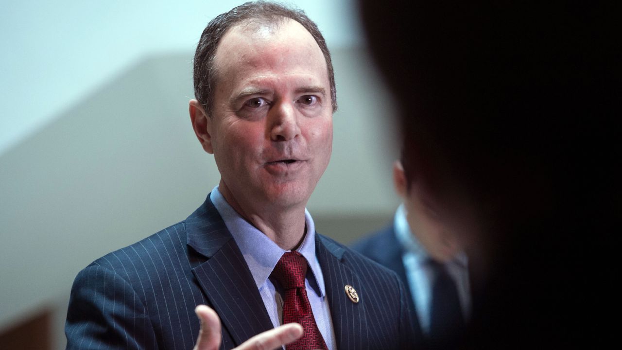 US Representative from California Adam Schiff, ranking member of the House Intelligence Committee, speaks to the press about the investigation of Russian meddling in the 2016 presidential election on Capitol Hill in Washington, DC, on March 24, 2017.