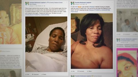 Mixed in with selfies, Paulette Leaphart often added shots of herself in hospital beds or otherwise struggling. She asked for prayers and got them by the hundreds.
