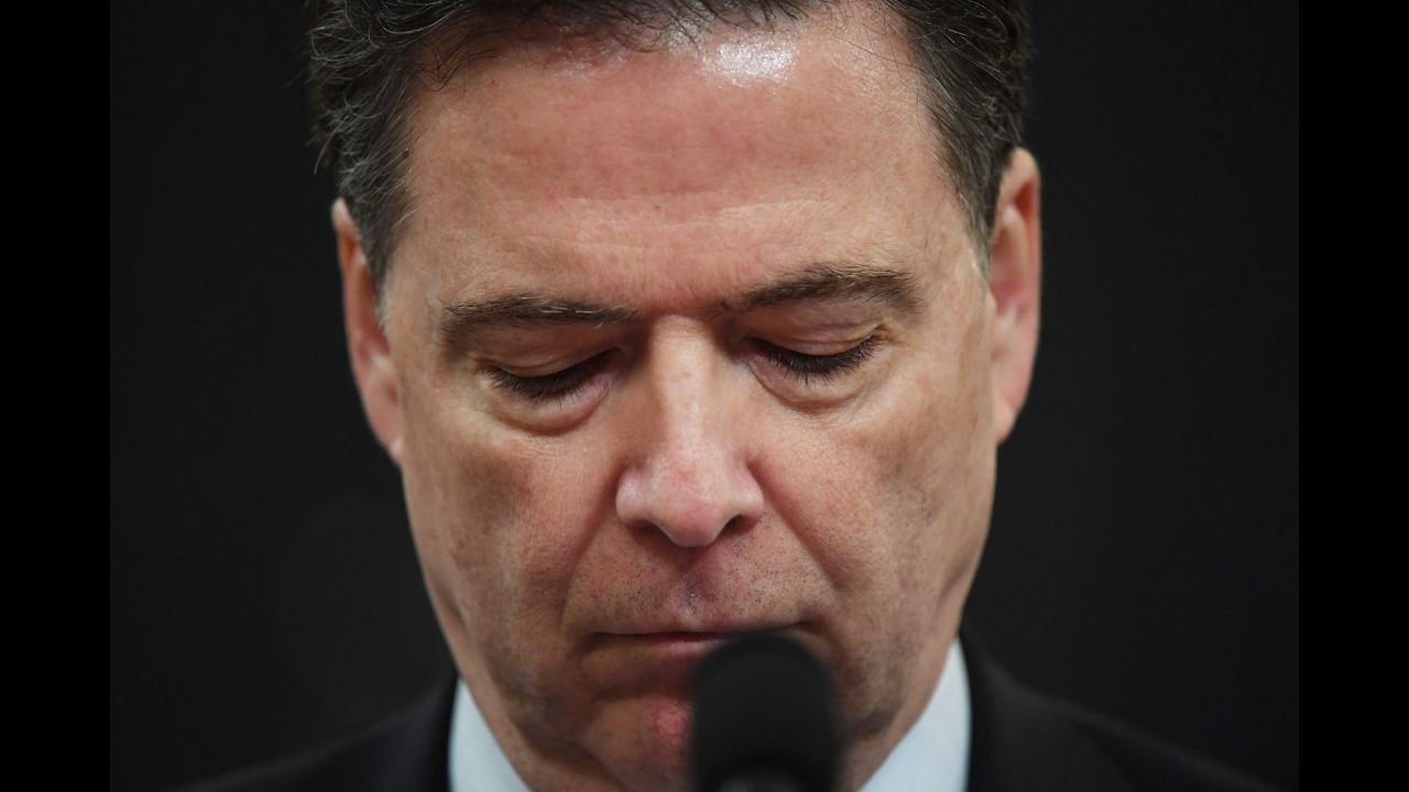 FBI Director James Comey testifies on Capitol Hill on Monday, March 20, before the House Intelligence Committee. Comey said the FBI is investigating allegations of possible coordination between members of Trump's presidential campaign and Russia. He also testified that there is no evidence of wiretaps on Trump Tower. <a href="http://www.cnn.com/2017/03/20/politics/comey-russia-hearing-trump-obama-what-learned/index.html" target="_blank">9 things we learned from the Comey hearing</a>