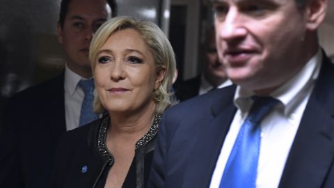 National Front leader Le Pen arrives Friday for a meeting with Russian lawmakers in Moscow.