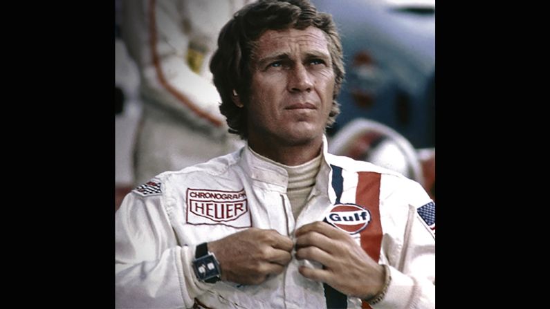 In the days before it was double-barreled with TAG, Steve McQueen immortalized the square Heuer Monaco chronograph in "Le Mans" (1971). 