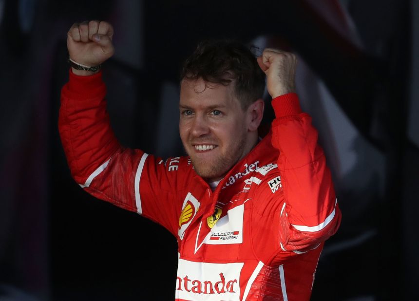 "It was a fantastic grand prix," the four-time world champion told reporters. "When I was coming back to the pits and there were people running on track going wild with Ferrari flags -- it was unbelievable."<br />