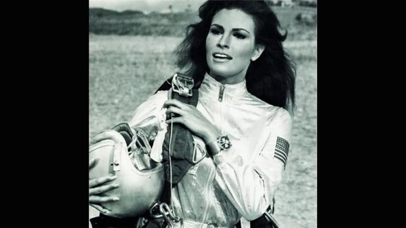 Ensuring that the best watches weren't solely for the boys, Raquel Welch wore a Breitling Co-Pilot chronograph in "Fathom" (1967).