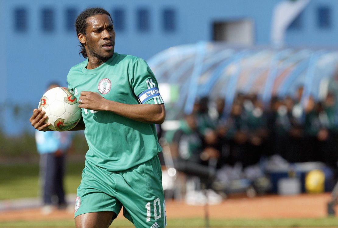 Okocha captained Nigeria from 2002-2006
