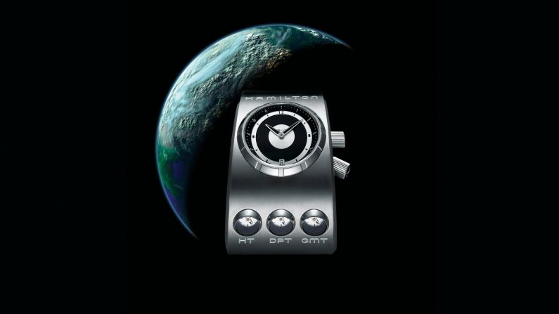 In 2006 Hamilton released a limited edition reinterpretation of the original watch from "2001: Space Odyssey." The three dials underneath the main watch face represent Home Time, Dream TIme and GMT. Another limited edition, the X-02, appeared in 2009. 