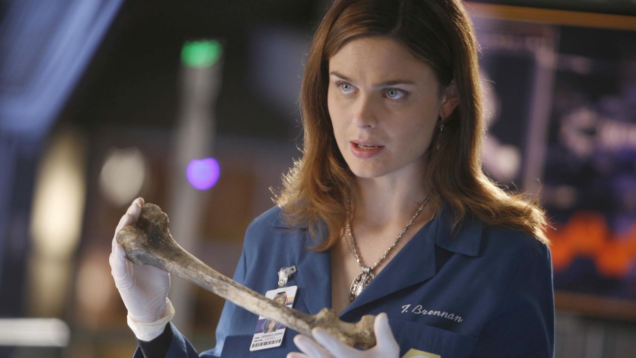 Brennan (Emily Deschanel) investigates the death of the wife of a federal witness in the 'Bones' episode 'The Woman in the Car.' 
