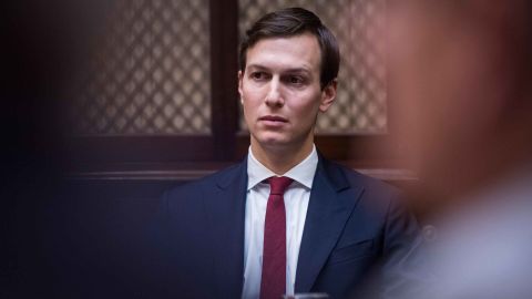 WASHINGTON, DC - JANUARY 30: Jared Kushner, senior adviser to President Donald Trump, listens during a meeting with small business leaders in the Roosevelt room at the White House in Washington, DC on Monday, Jan. 30, 2017. (Photo by Jabin Botsford/The Washington Post via Getty Images)
