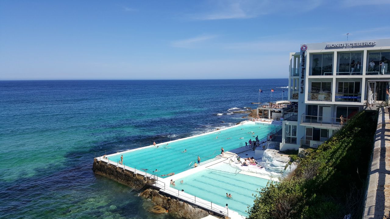 After you've hit the surf, head to the Bondi Icebergs to relax.