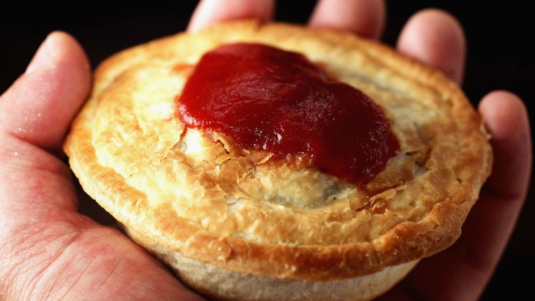 <strong>Meat pies:</strong> There are pies, and then there are Aussie meat pies. Everyone has a favorite type, whether it's shepherd's pie, a floater with peas, cheese and bacon, or straight up meat. The only requisites? They're served piping hot with tomato sauce and eaten one-handed.