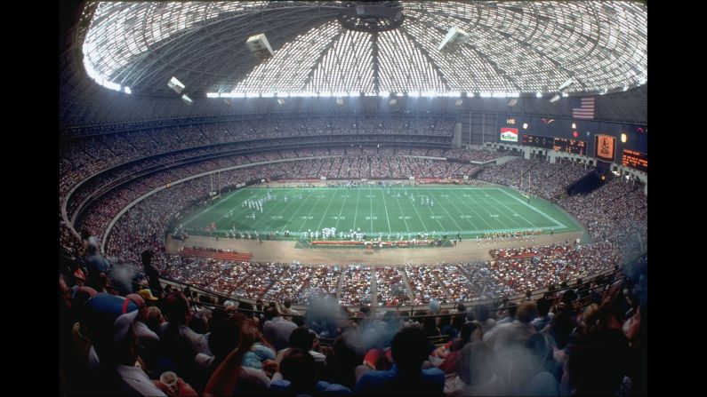 The Astrodome, former home of MLB's Houston Astros and the NFL's Houston Oilers, opened in 1965 and was the first fully enclosed sports stadium. It was also the first MLB park to use artificial turf.