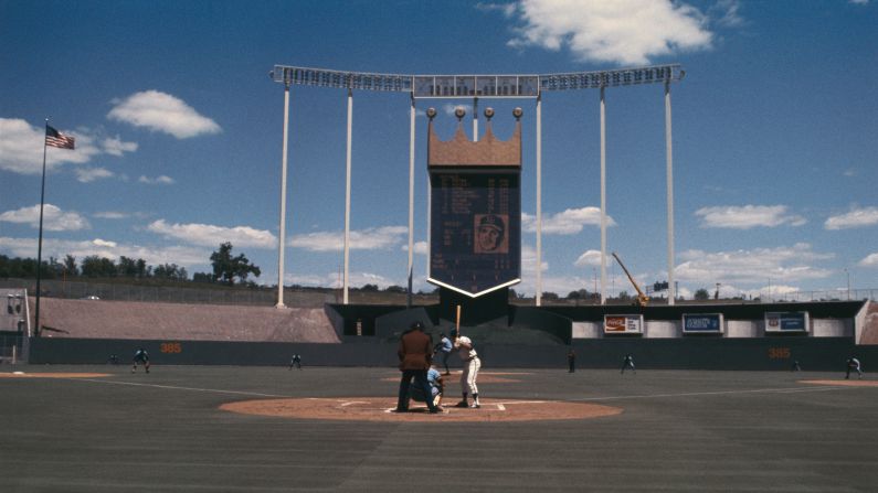 Kauffman Stadium, home of the Kansas City Royals, is another modern ballpark. It opened as Royals Stadium in 1973.