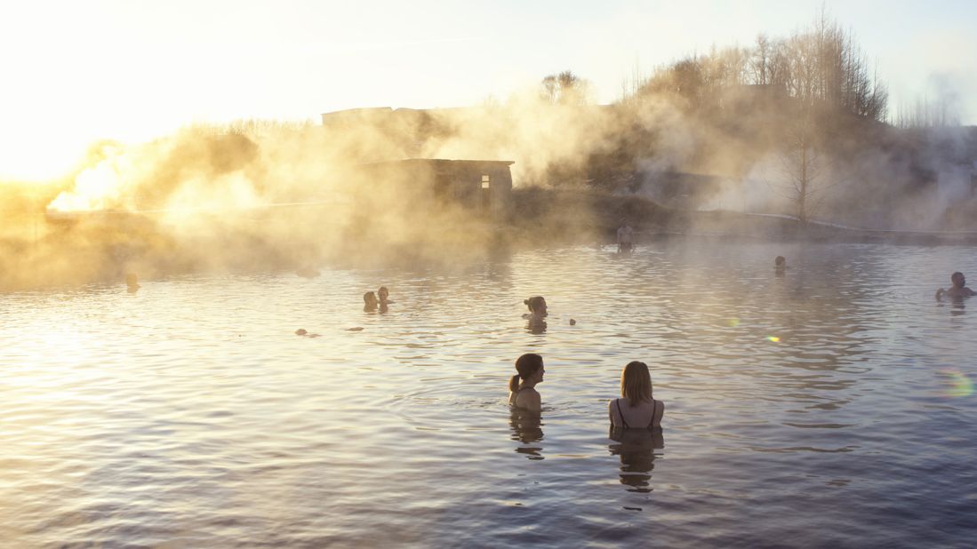 <strong>Secret Lagoon: </strong>Built over natural hot springs in the small village of Fludir, the Secret Lagoon remains at a steady 38-40 C throughout the year. There's even a small geyser that erupts every five minutes.