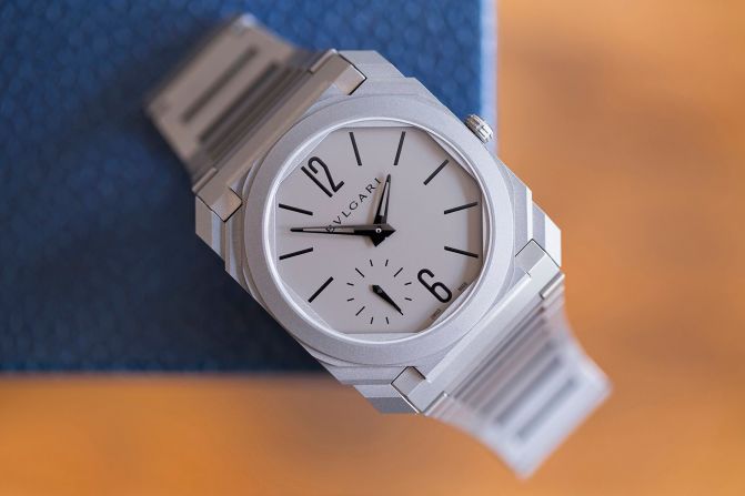 "If you don't think of <a  target="_blank" target="_blank">Bulgari </a>as a serious watch company, think again. This year's Octo Finissimo Automatic isn't just sleekly elegant -- it's also currently the thinnest mechanical timepiece made anywhere in the world." --<a  target="_blank" target="_blank"> Jack Forster</a>