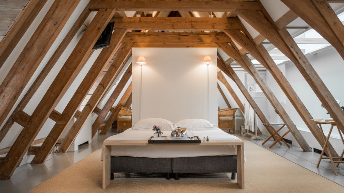 <strong>The Dylan Amsterdam: </strong>Small and chic, this renovated boutique hotel -- dating back to the 17th century -- features heavy wooden joists in many rooms, giving them an original feel.