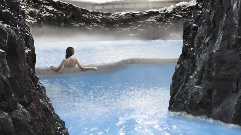 <strong>Hot facilities: </strong>As well as a spa using geothermally heated seawater, the Blue Lagoon also includes a sauna, steam room, waterfall, and in-water silica bar. 