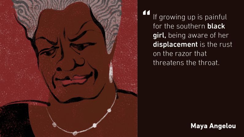 Maya Angelou was a Grammy-winning and Pulitzer-nominated author, poet, actor, civil rights activist and more. Her iconic autobiography "I Know Why the Caged Bird Sings" -- from which the above quote is from -- was published in 1969 and later adapted for television, making Angelou the first African-American woman to have an original screenplay produced as a movie. She worked closely with Malcom X and Martin Luther King Jr in the Civil Rights Movement. 