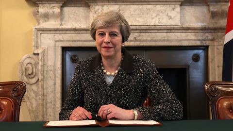 In late March, Theresa May signed the official letter triggering divorce proceedings with the EU. 