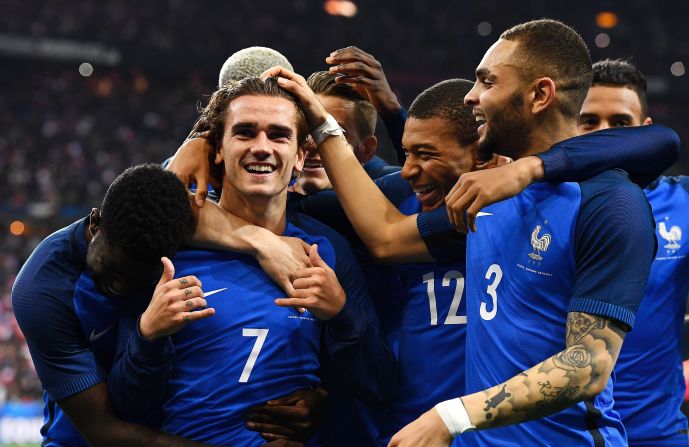 Three minutes into the second half, Antoine Griezmann thought he had put the home side ahead in Paris. 
