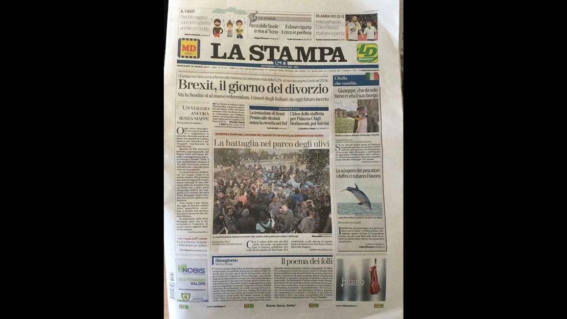 La Stampa: "Brexit, the day of the divorce."