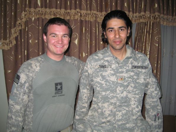 "After many trips to Iraq and Afghanistan I became one of many who were concerned about the plight of translators," says  <a href="http://edition.cnn.com/profiles/michael-holmes-profile" target="_blank">Holmes</a>. "(They) had literally risked their lives working for the US military and media, and who were finding it extremely difficult to get one of the very few visas being made available to leave the country for the US for their own safety."  <br /><br />"Matt Zeller, a US veteran whose translator saved his life in Afghanistan (Janis Shinwari, pictured right), has become a powerhouse of lobbying and action to deal with this major issue. Against major bureaucratic and political odds, his group, No One Left Behind, has managed to get thousands of translators and their families to safety, and continues to try to get thousands more out of Iraq and Afghanistan, where their lives are still at risk."<br /><br />"He is a true inspiration and almost certainly his efforts and the efforts of his team have literally saved lives."<br /><br /><a href="https://www.cnn.com/2017/03/30/politics/my-hero-michael-holmes-matt-zeller/index.html" target="_blank">Discover more about Matt Zeller's story and an update on the prospects for Afghan visa applicants.</a>